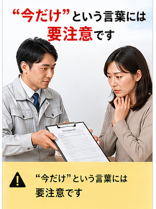 悪徳業者にご注意ください！