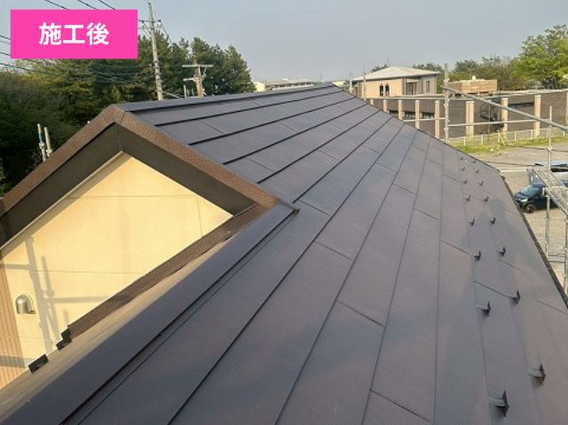 屋根カバー工法施工後