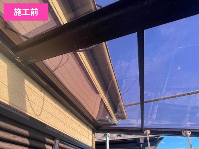ポリカーボネートへ張り替えたテラス屋根
