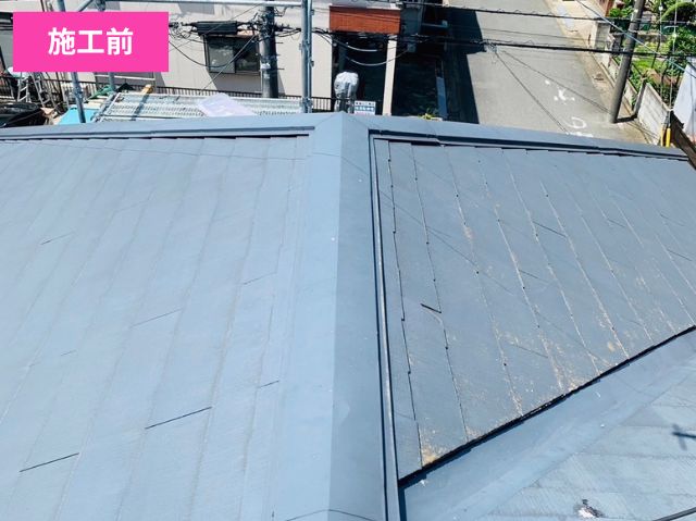棟板金交換施工前