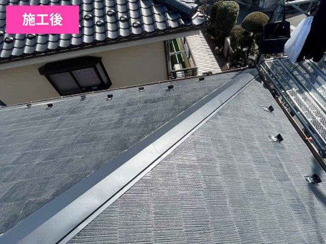 棟板金交換後