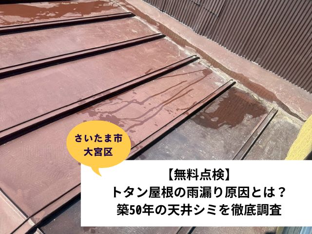 さいたま市 大宮区トタン屋根部分葺き替え点検