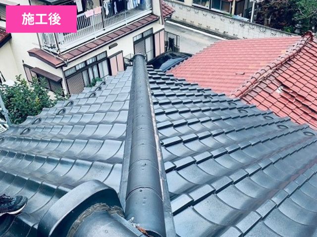 さいたま市北区棟瓦取り直し工事 (1)