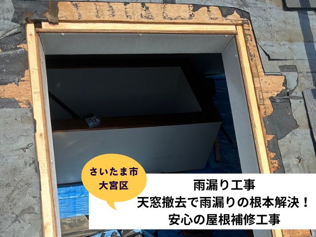 さいたま市大宮区天窓撤去工事ブログ