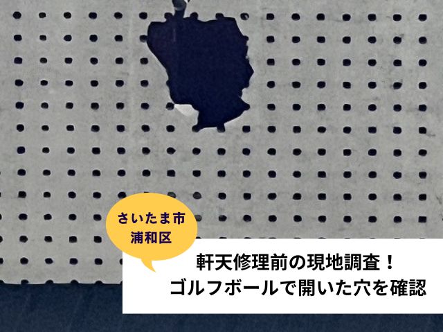 さいたま市浦和区軒天修理