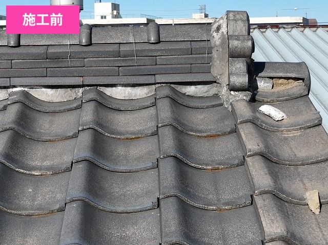 さいたま市西区棟瓦取り直し工事