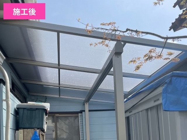 テラス屋根交換施工後