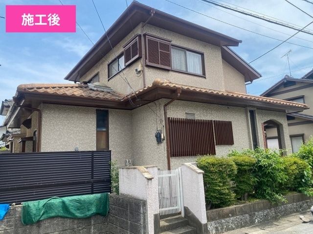 付帯部塗装施工後 (