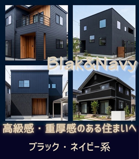 外壁ブラックネイビー