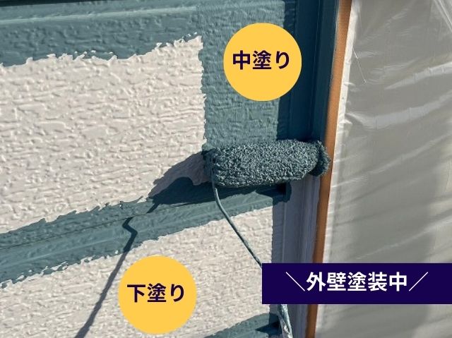 外壁塗装作業 (2)