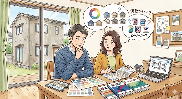 外壁塗装悩み