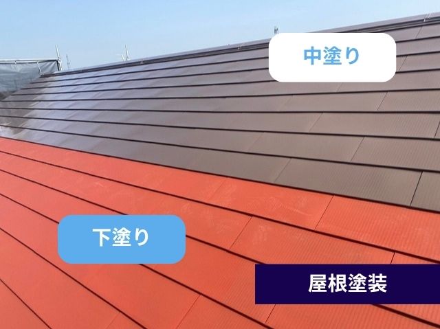 屋根塗装作業