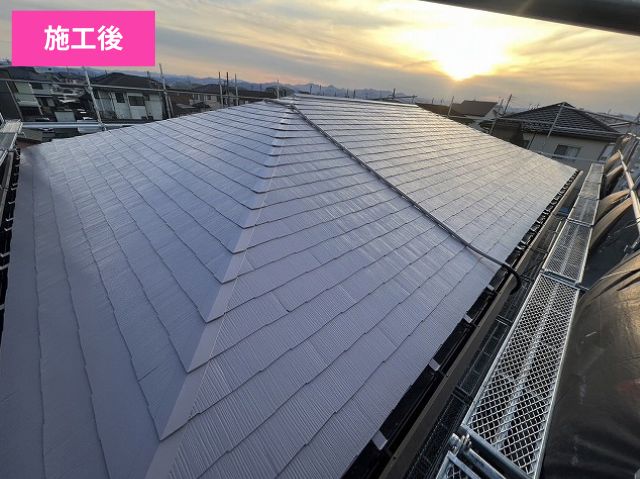 屋根塗装施工後