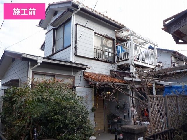 屋根外壁施工前