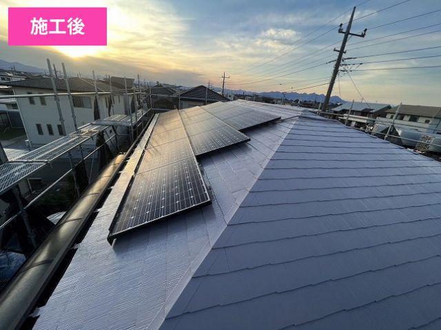 屋根施工後