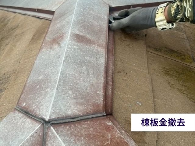棟板金撤去