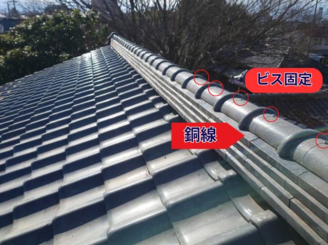 棟瓦取り直し