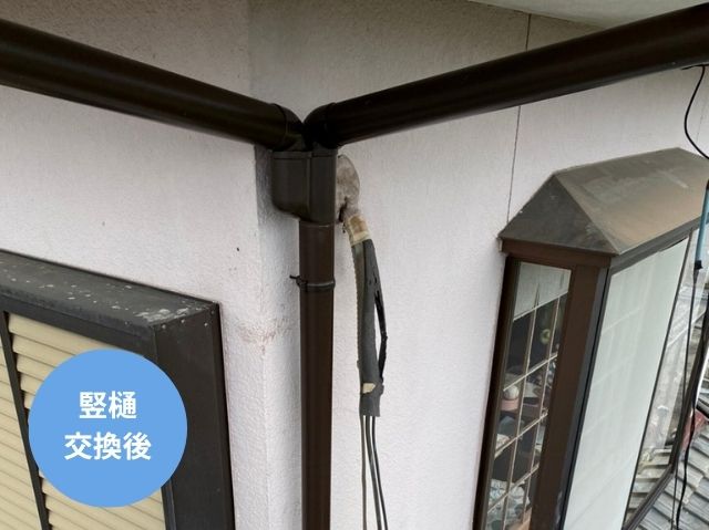 竪樋 交換後