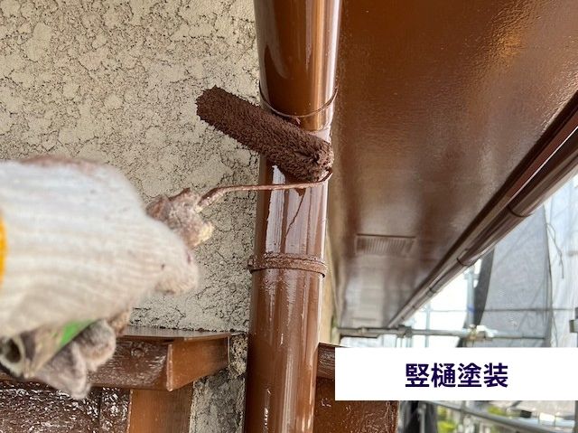 竪樋塗装
