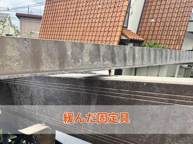 緩んだ固定具