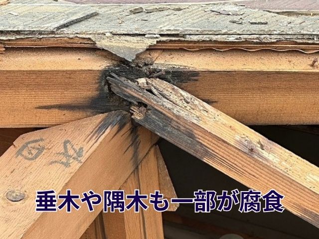 腐食した屋根下地