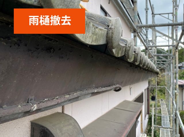 雨樋撤去